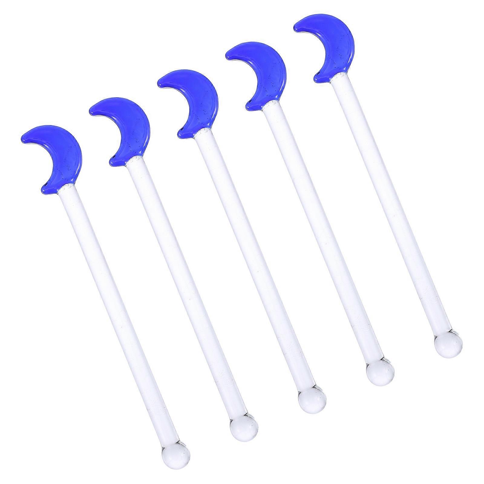5pcs Agitatori per bevande a forma di luna per festa di nozze di compleanno