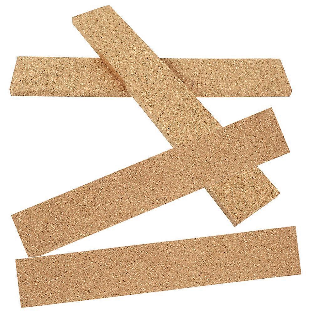 Cork Bulletin Strips for Office Use Khaki Color Simple Design Easy Installation 4 Pieces