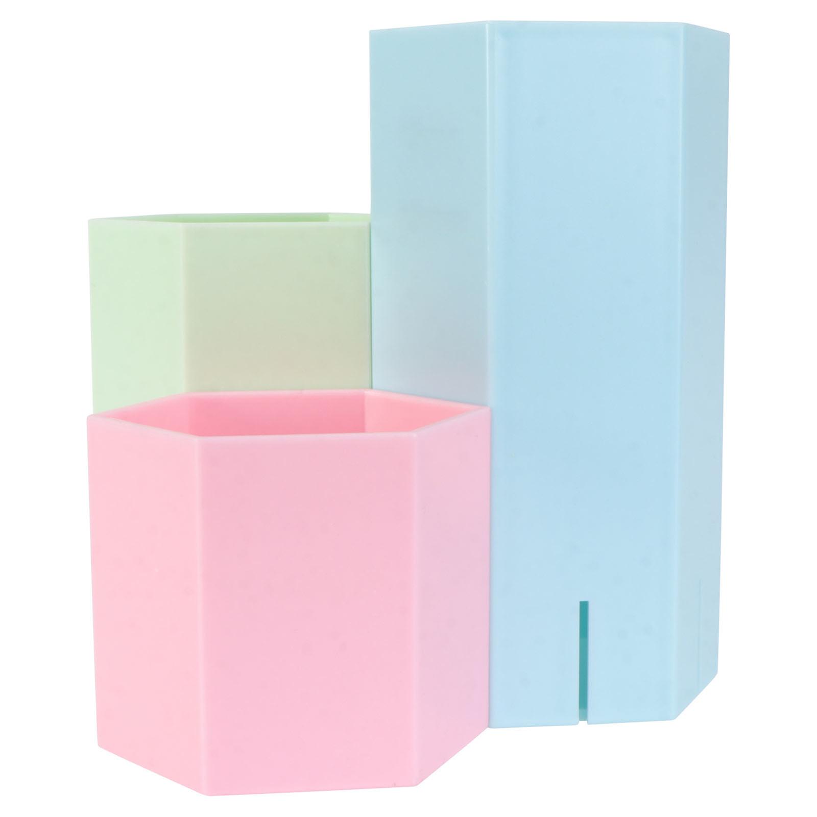 Adorable Plastic Pen Container For School Season Stationery Storage Box In Assorted Color For Classmates 1Pc