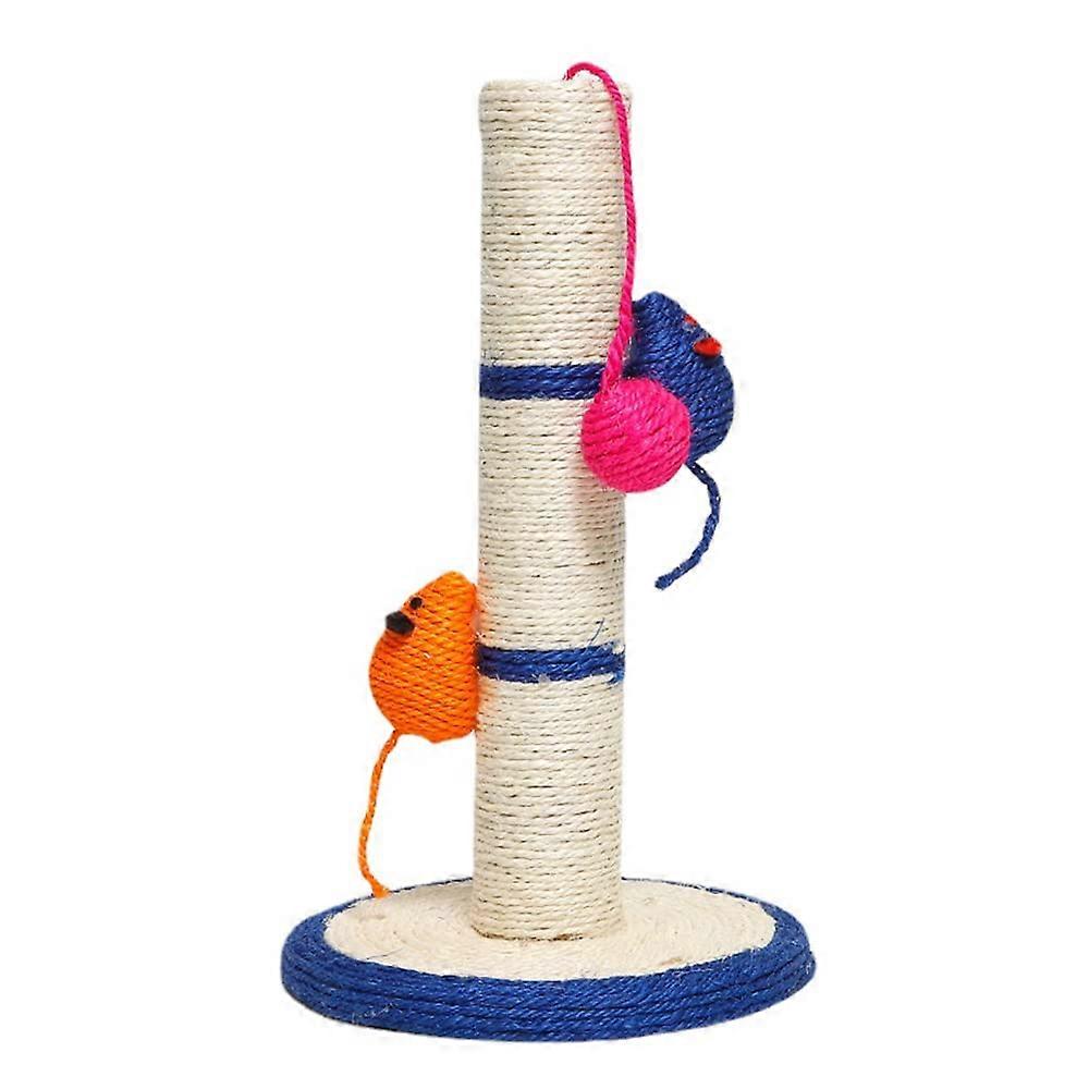 Crazy Cat Climbing Column with Sisal and MultiHeaded Clown Design – HandSafe Cat Climbing Frame, Beige Cat Supplies