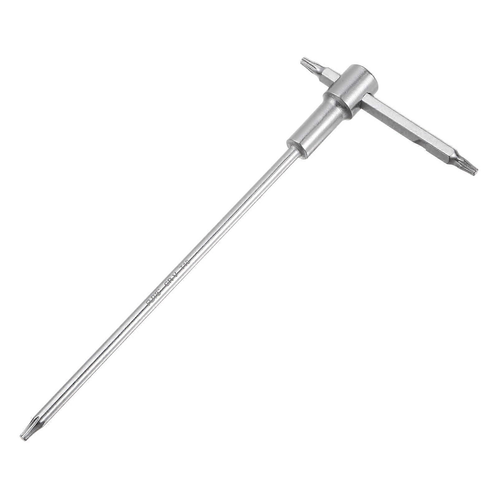 T10 Sliding T-Handle Torx Star Key for Quick Turner, CR-V Steel, 1/4-Inch Drive, Heavy Duty, Ergonomic Design