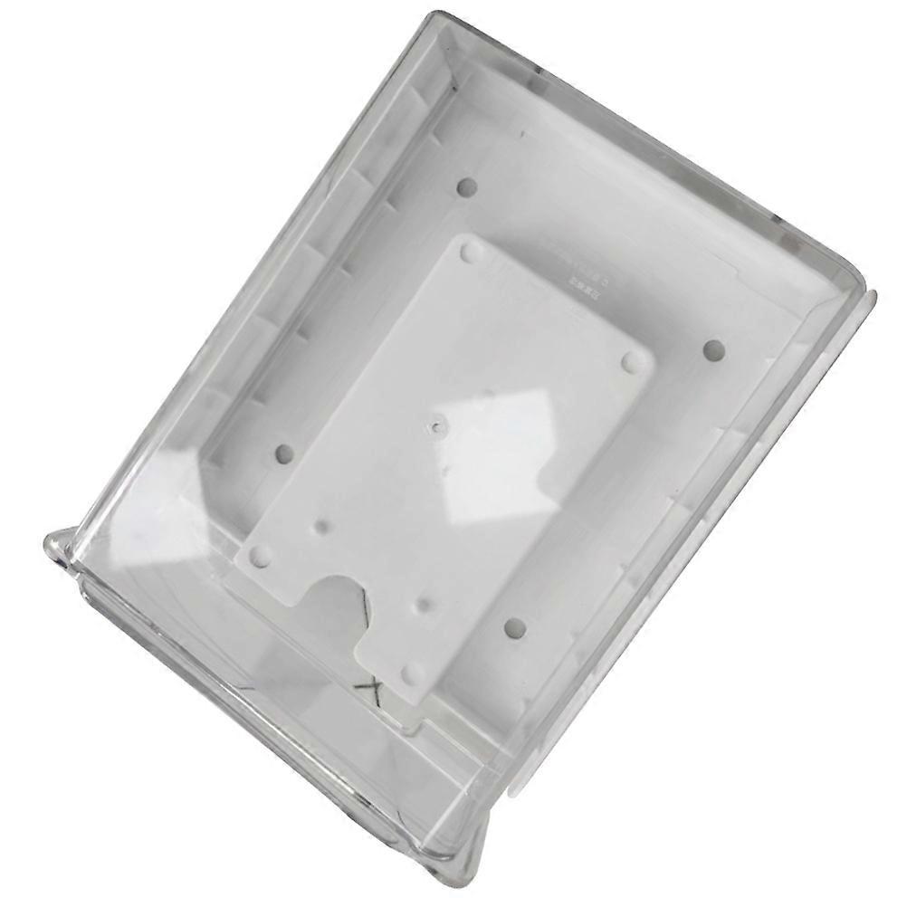 Transparent Plastic Desk Organizer with Drawer for Storage Use Under Table or Desk 7.87"x3.94"x5.12"