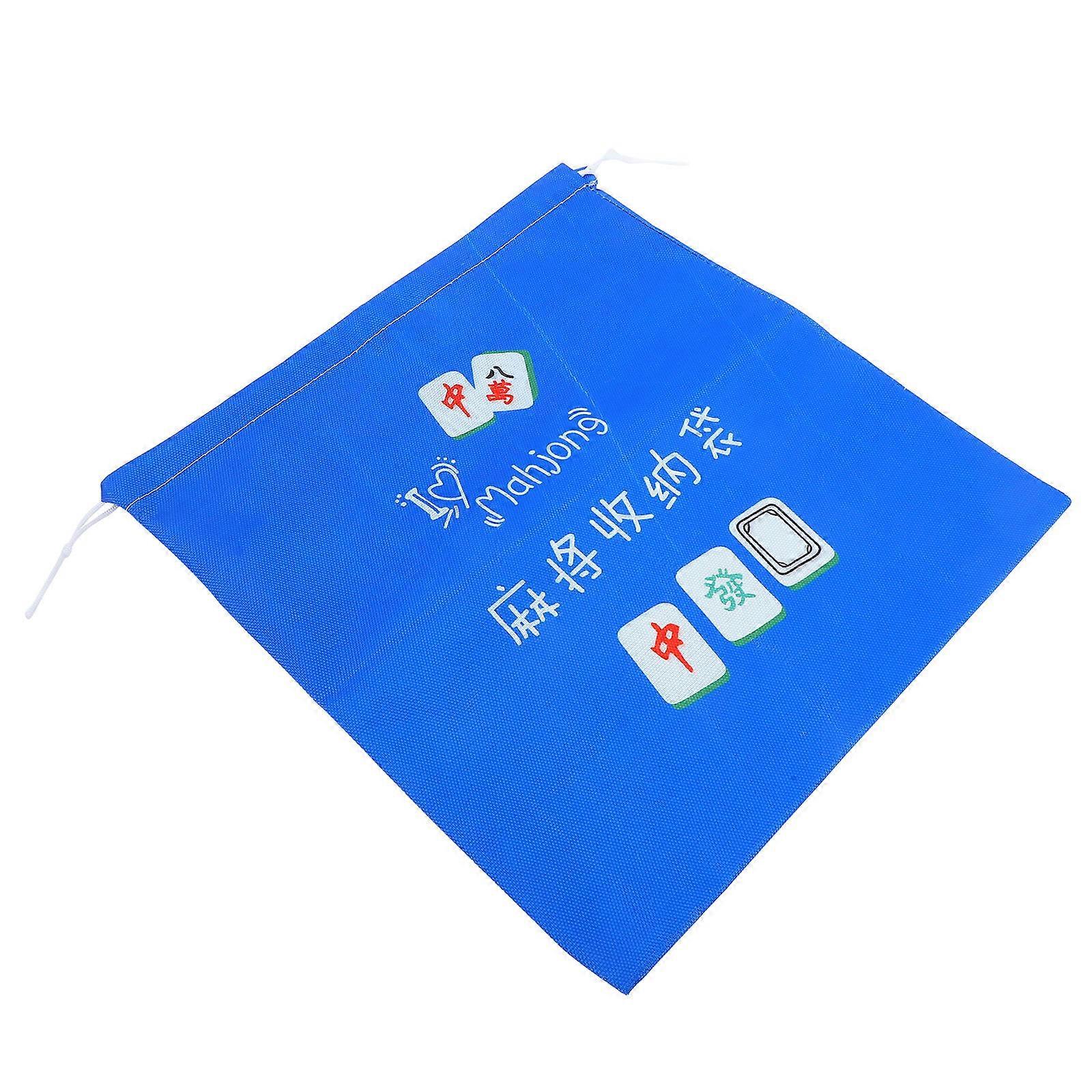 Drawstring Storage Bag For Mahjong Tiles Durable Organizer Protection Game Night 40.00X35.00X0.50CM