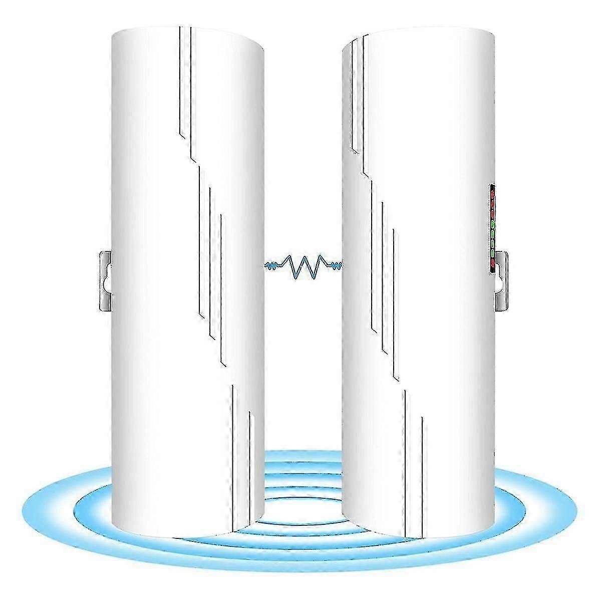 2PCS Wireless Bridge, 900Mpbs 5.8G WiFi Bridge, große Reichweite Punkt zu Punkt Wireless Bridge mit 16DB