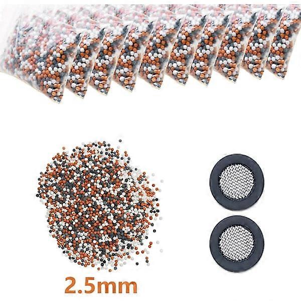 Sandfilter, Sandfilter Duschfilterperlen, 2,5 mm - 500 Gramm Mischfarben + 2 Filter
