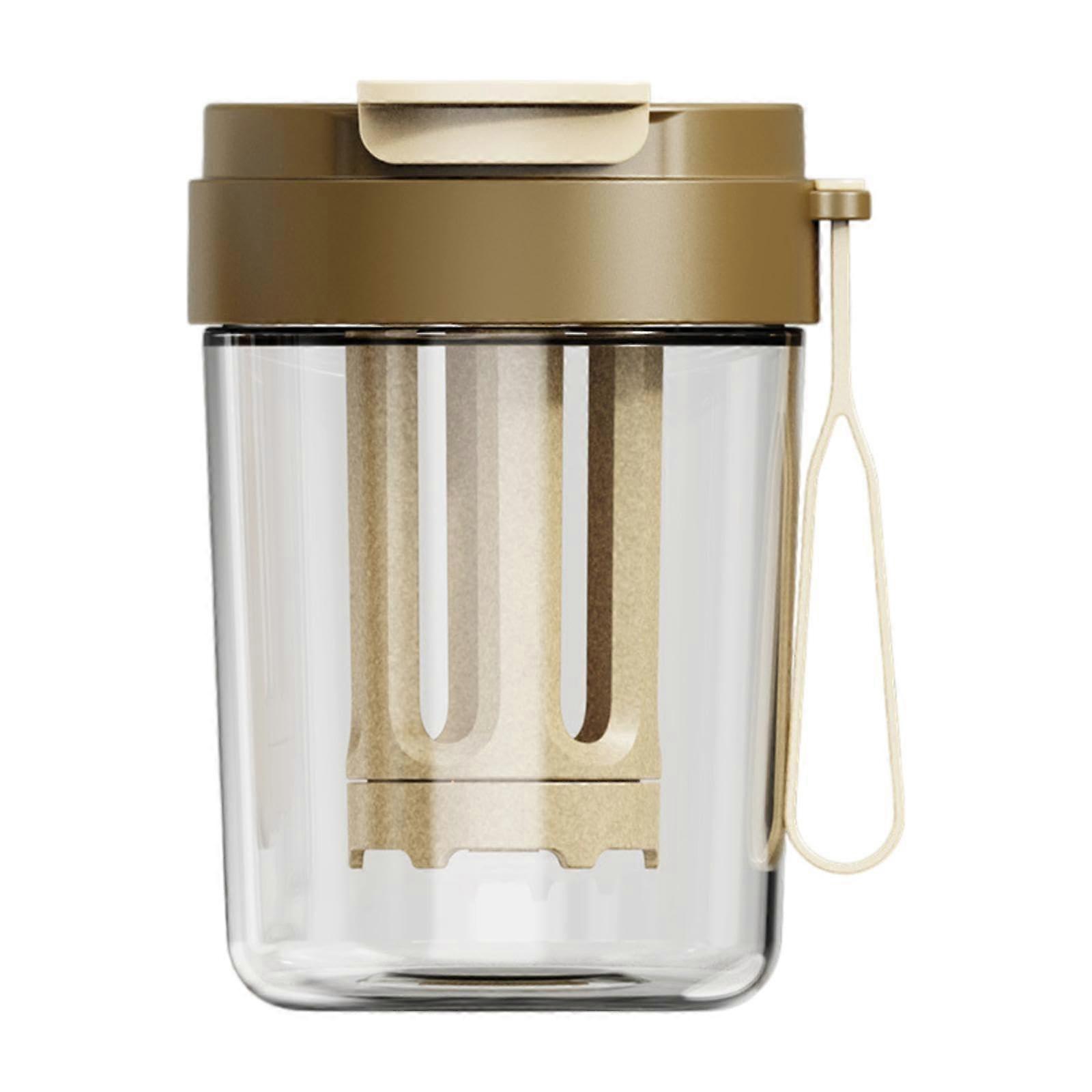 Cold Brew Maker Teekanne 330ml with Washable Filter, Efficient Filtration for Camping, Hiking, Blue Coffee Tumbler