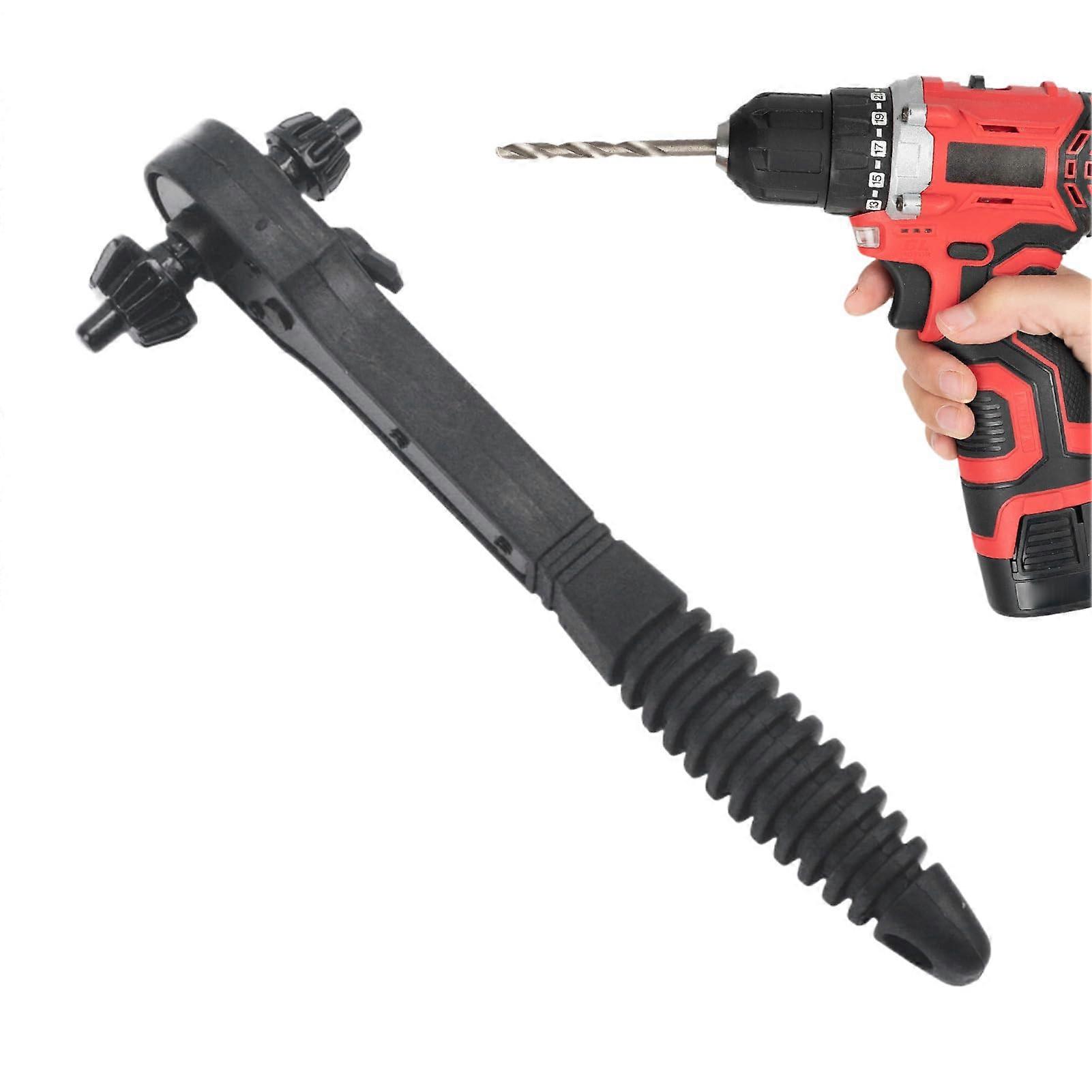 2 In 1 Bohrhammer Ratsche Tool, Dual-Head Ratchet for Drill Chuck Key Replacement, Compatible with Vehicle Repair and Bicycle Maintenance