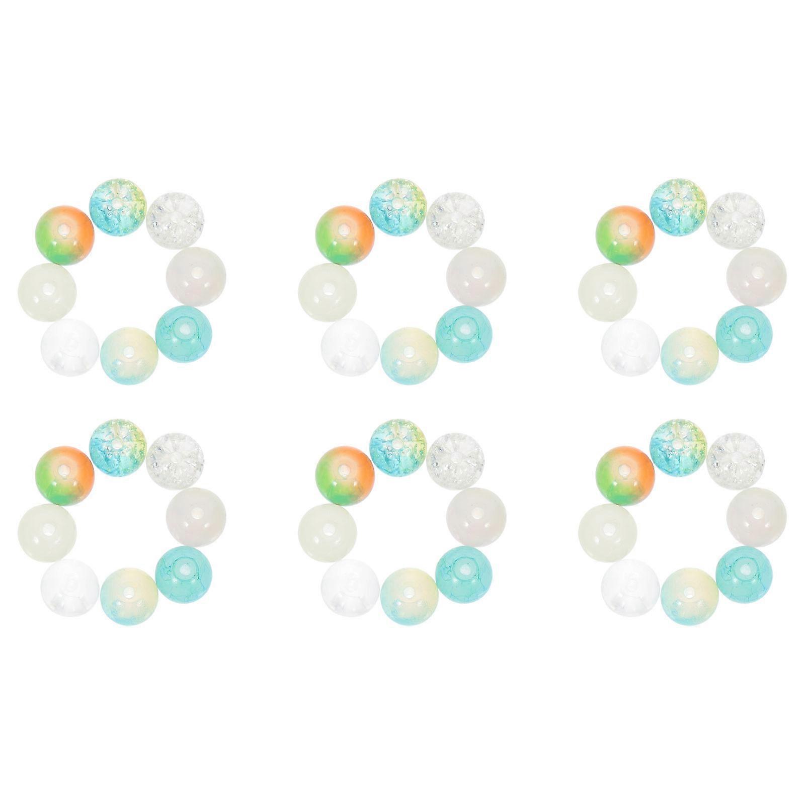 Loose Beads For Jewelry 200Pcs Green Round Beads For DIY Jewelry Making And DIY Enthusiasts