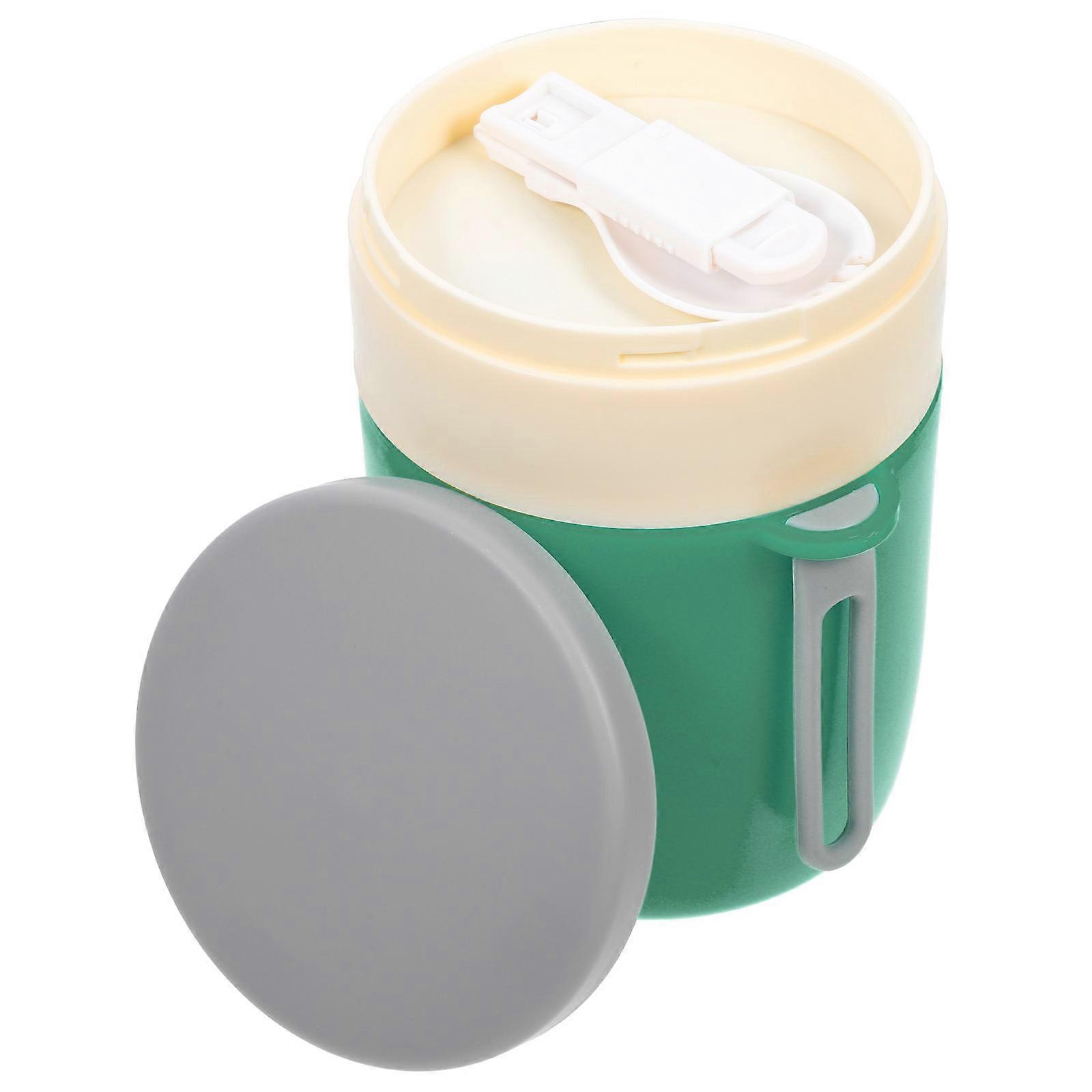 1 Set of Lidded Oatmeal Cup Leakproof Breakfast Container Large Mouth Handheld Cup