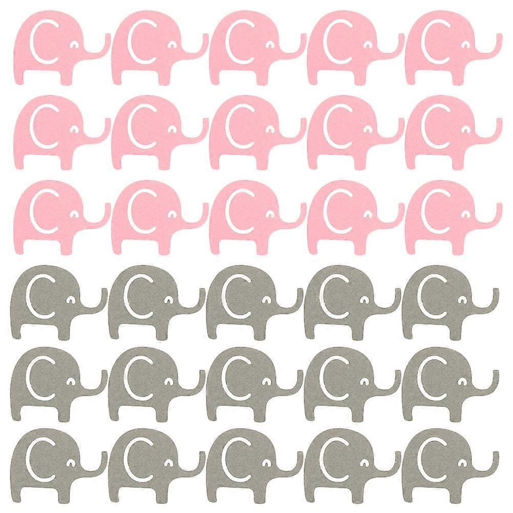 Baby Shower Table Confetti Elephant Shape Light Weight 4.00X3.00X0.10CM Pretty And Elegant 200Pcs