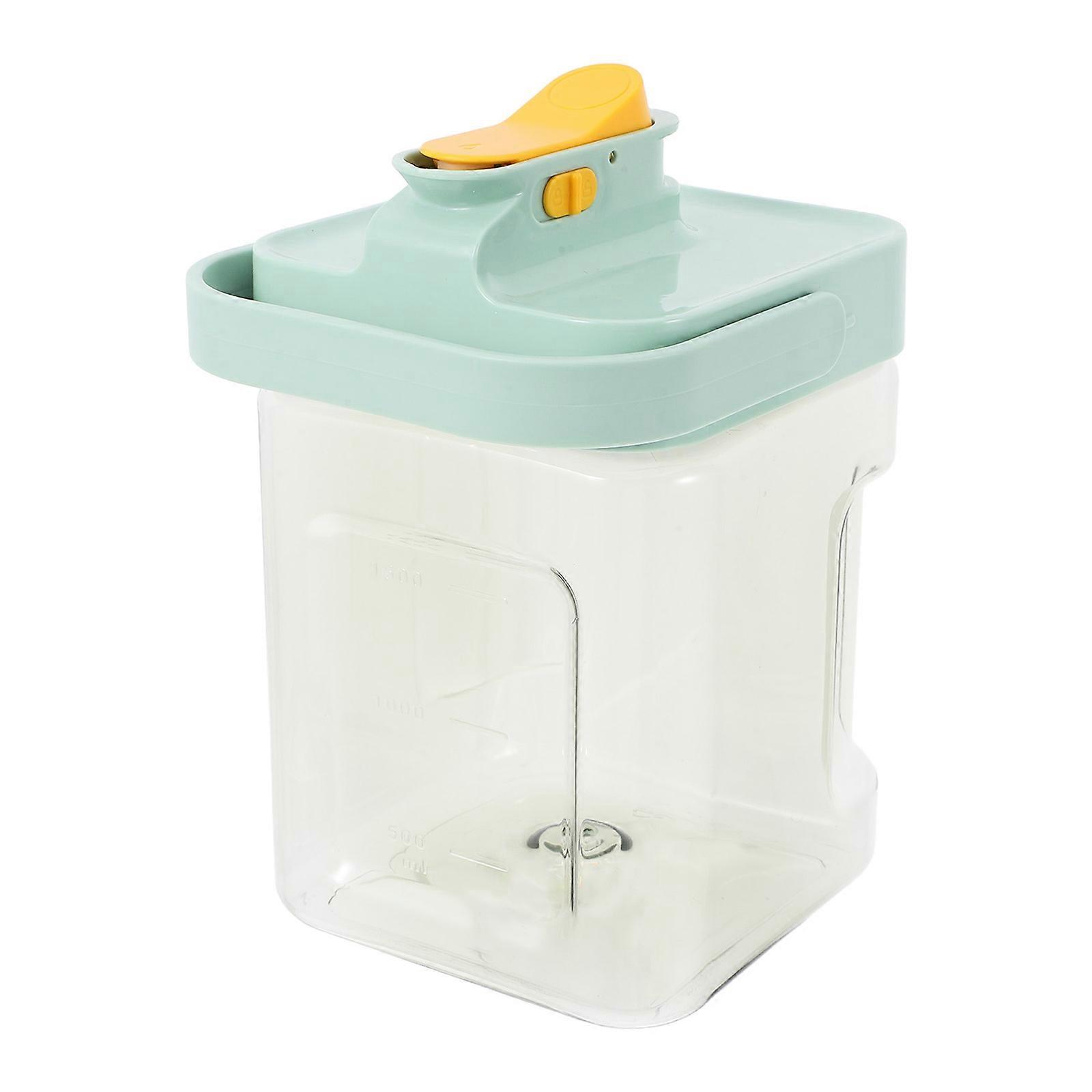 Beverage Storage Container Large Capacity Clear Jug Pouring Drinks Kitchen Use Light Green 2.3L 1Pack