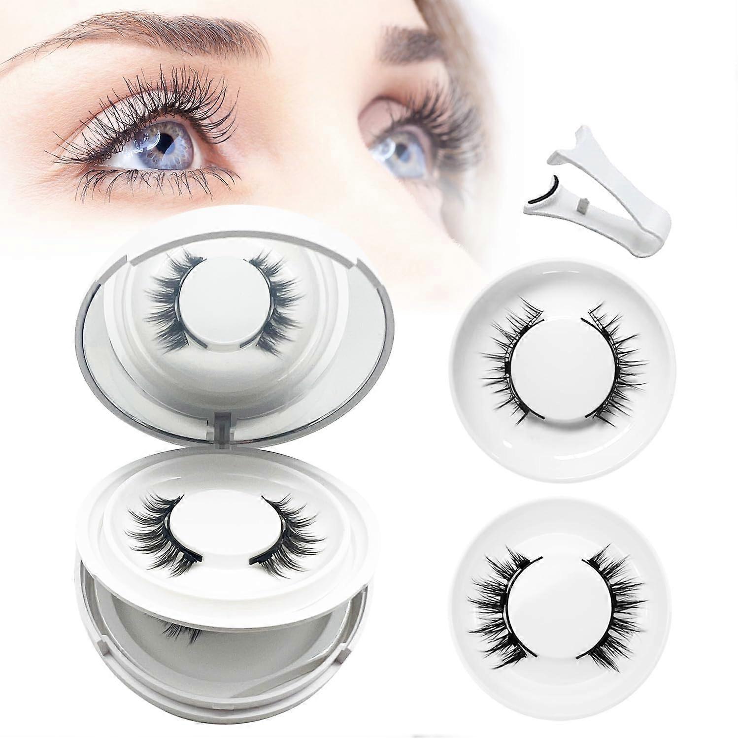 Magnetic Eyelashes with Applicator, 2025 New Reusable Magnetic Eyelashes, Natural Look, No Glue or Liner Required, Upgraded Soft Eyelashes, Suit