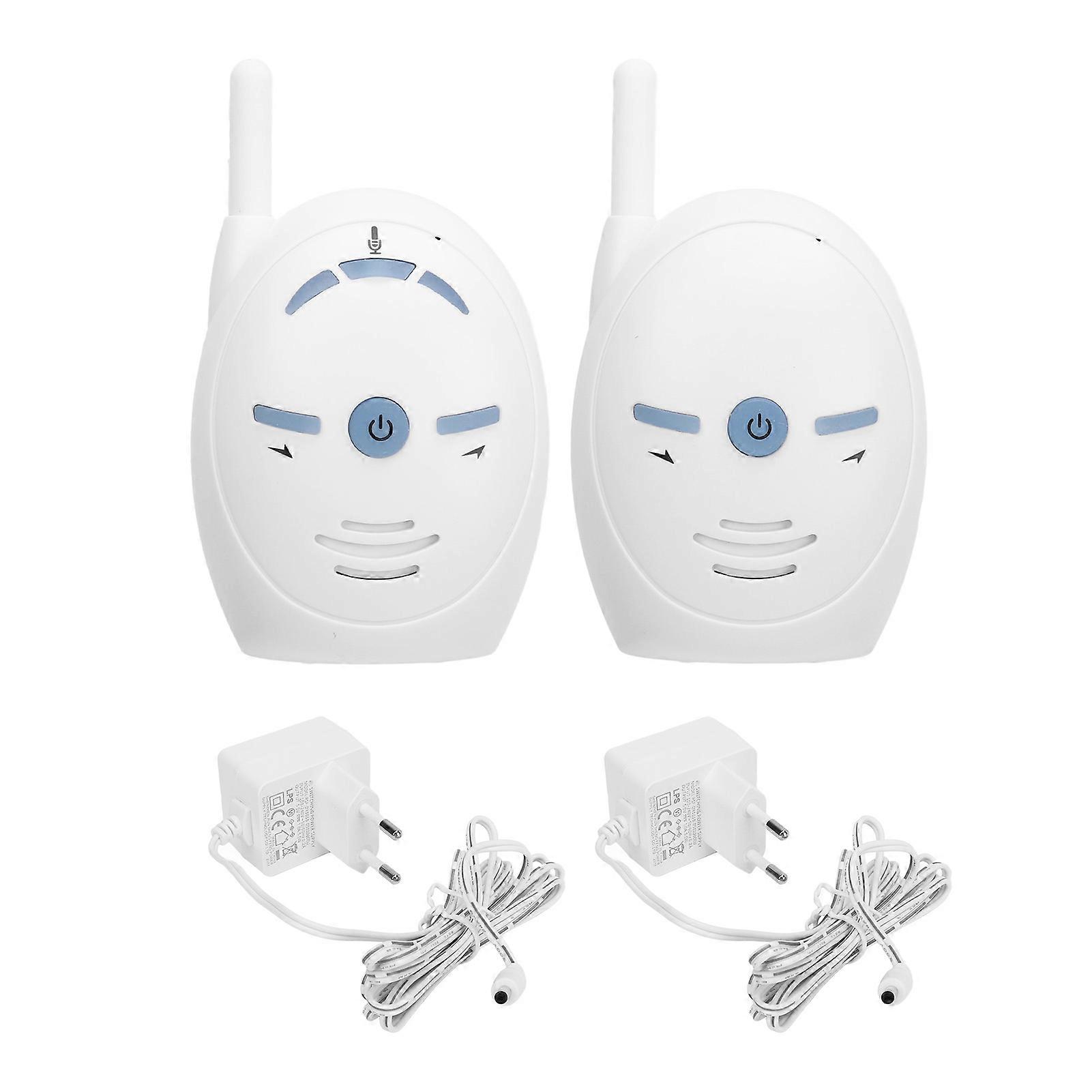 Digital Kids Monitor with Night Light Lullaby 2 Way Talk 2.4GHz Wireless Transmission Sound Kids Monitor 100‑240V EU Plug