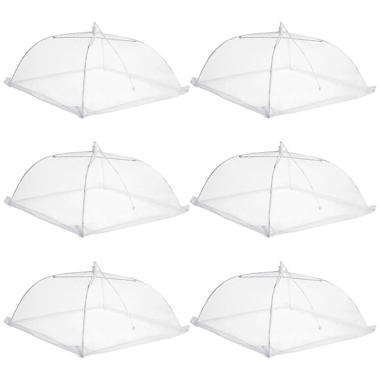 White Gauze Food Covers for Home Use Keep Meals Fresh and Prevent Flies 16 in