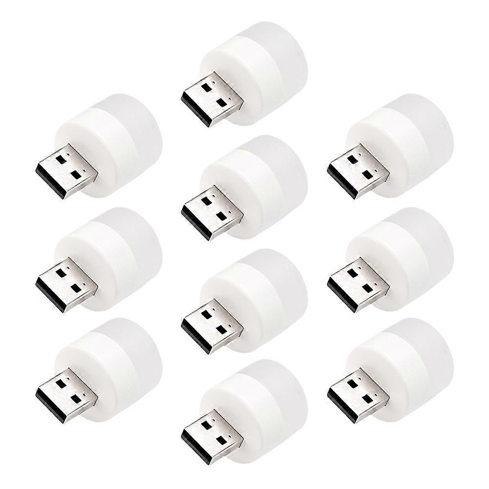 Portable USB Light Mini USB Atmosphere Lamp For Vehicle Light Supply With Low Power Consumption 10Pcs