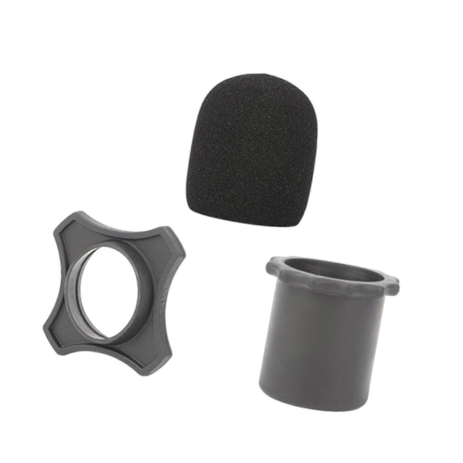 Microphone cover for live performance and speech, Black