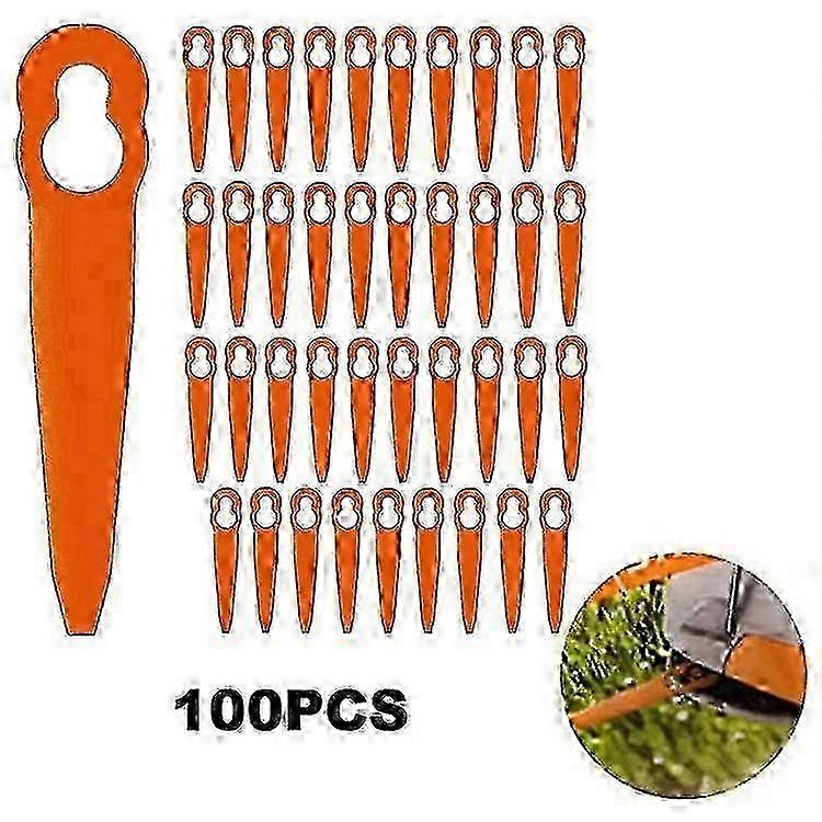 100Pcs για STIHL Polycut 2-2 ανταλλακτικά χλοοκοπτικών χλοοκοπτικών λεπίδων ABS hwy