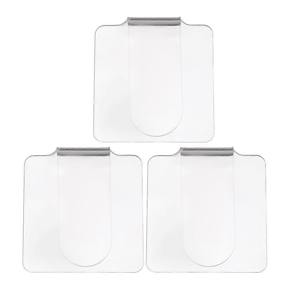 Acrylic Palettes 3Pcs Transparent Manicure Palettes for Home Use with Ergonomic Fit