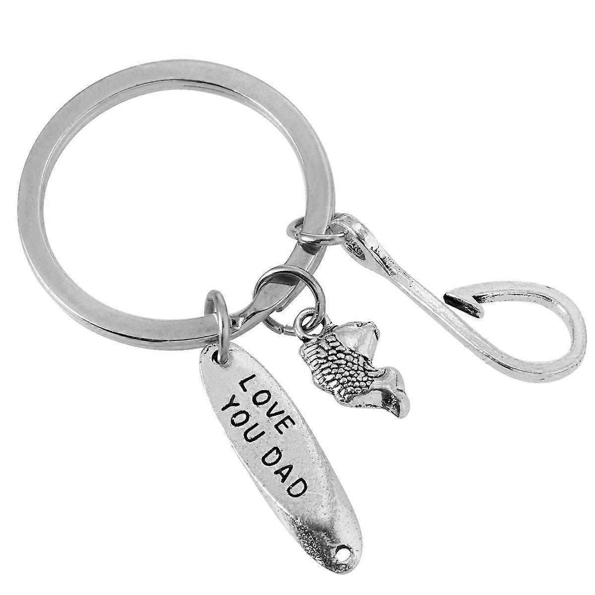 Stainless Steel Key Chain with Pendant Design for Key Hanging Silver Color Premium Quality 1.5 inch