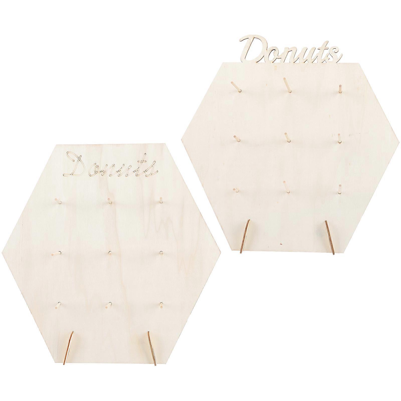 Sturdy Donut Board Made of Synthetic Material for Storage Khaki Color Easy to Assemble 2 Sets