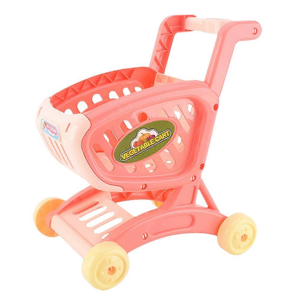 Indoor Play Cart Toy Shopping Cart For Children Exercise Hands-On Ability 30.5X25X22CM 1Set