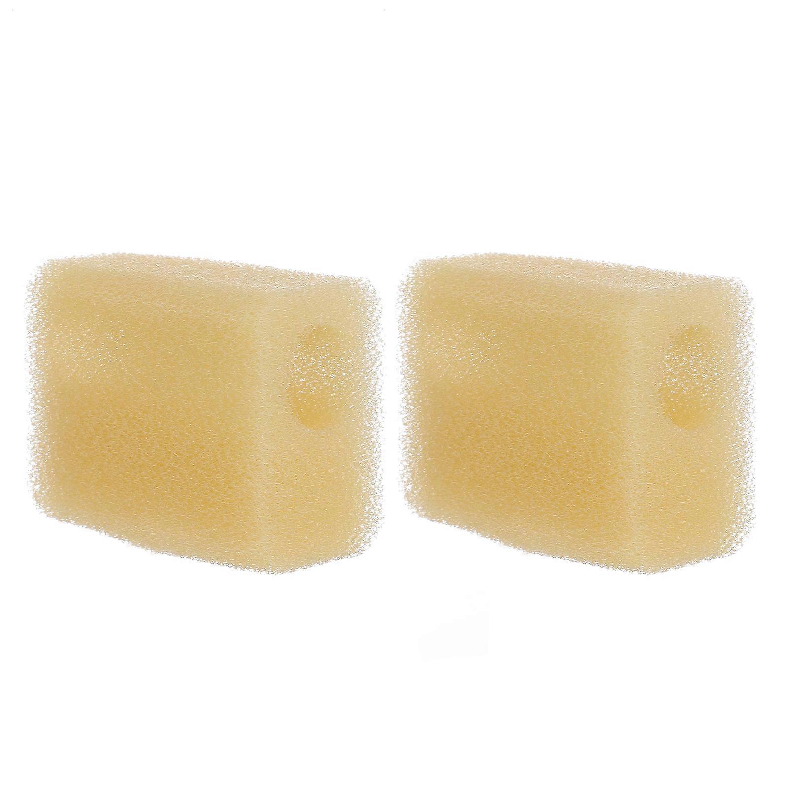 Aquarium Sponge Filter 2Pcs High Elastic Compression Technology Tools For Fish Tank Enthusiasts Khaki Effective Water Filtration