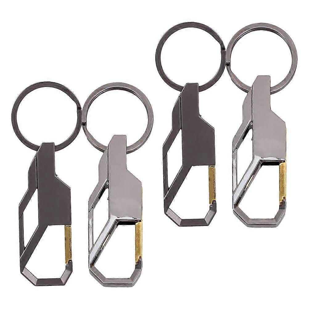 4pcs Car Key Ring for Men Key Chains with Keychain Clip Belt Key Holder Accessories