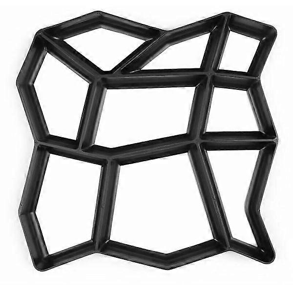 SR Paving Path Edge Maker Path Molder DIY Reusable Concrete Cement Block Design Cobblestone Stepping Stone Mold
