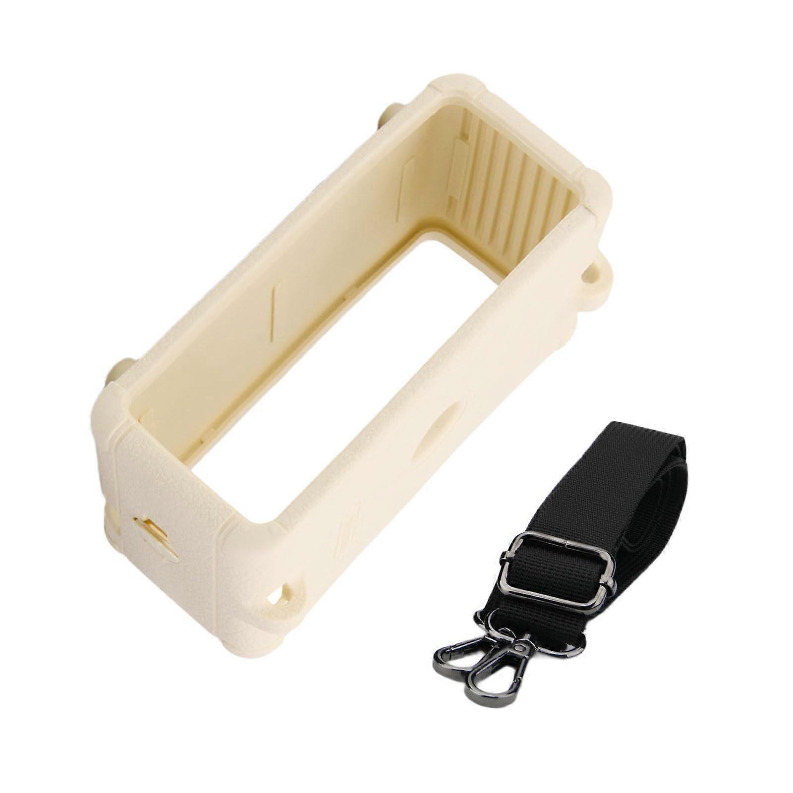 Light silicone protective case with adjustable shoulder strap for speakers