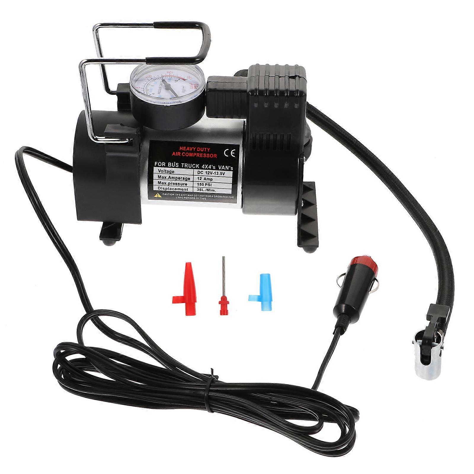 Vehicle Mounted Tire Compressor 12V Portable Tire Inflation Pump Car Owners Assorted Color Maintaining Tire Pressure 1 Set