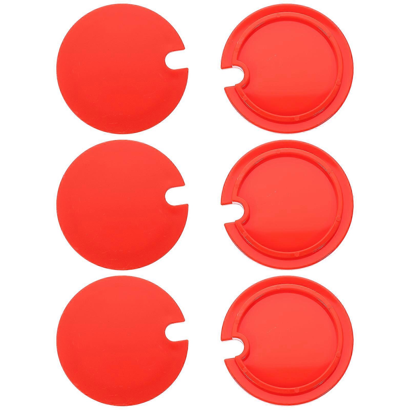 Airtight Cup Lid with Hole for Keep Drinks Clean and Fresh Material Red Color Fits Most Mugs and Cups