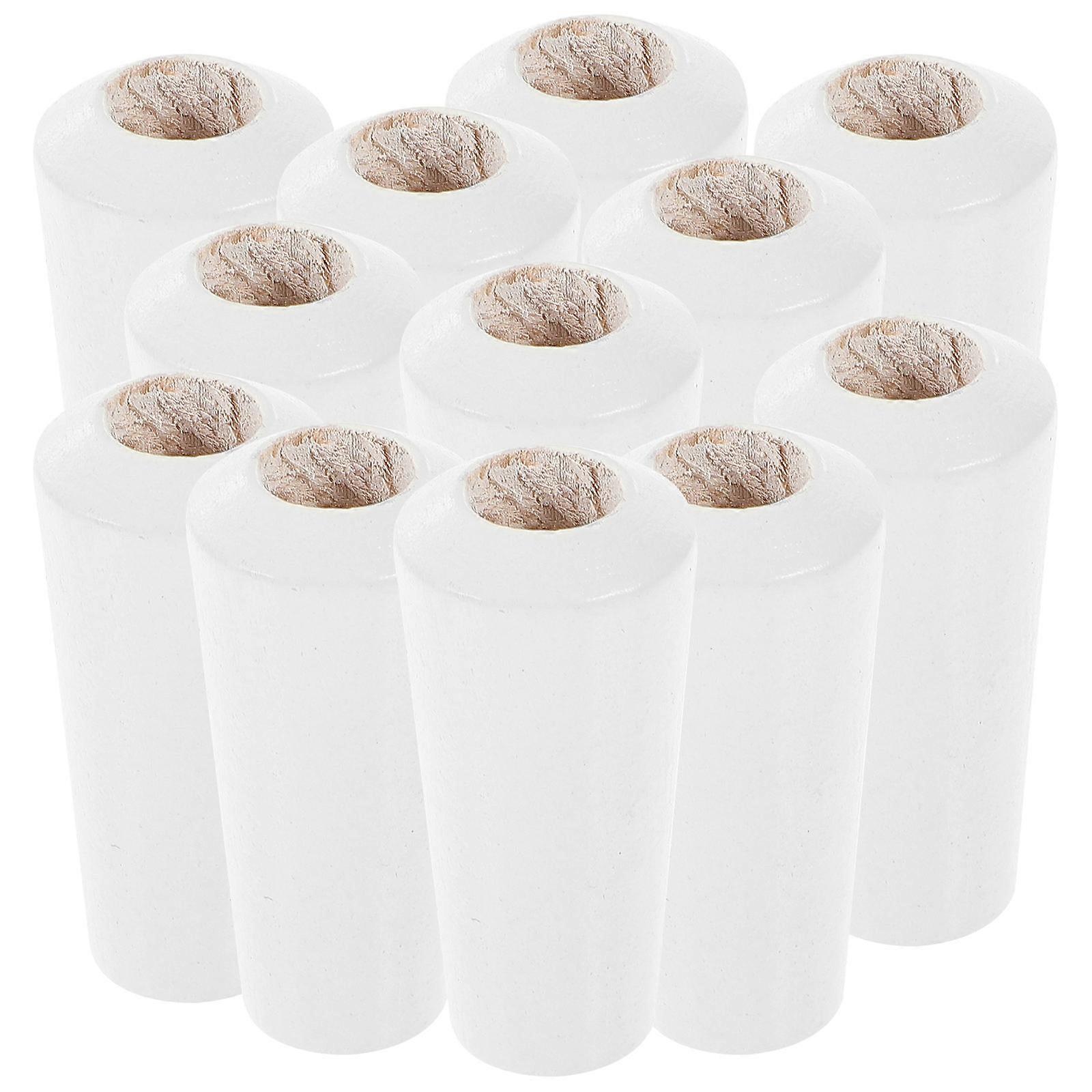 White Plastic Blind Cord Knobs for Bracelet and Reliable 12 Pieces