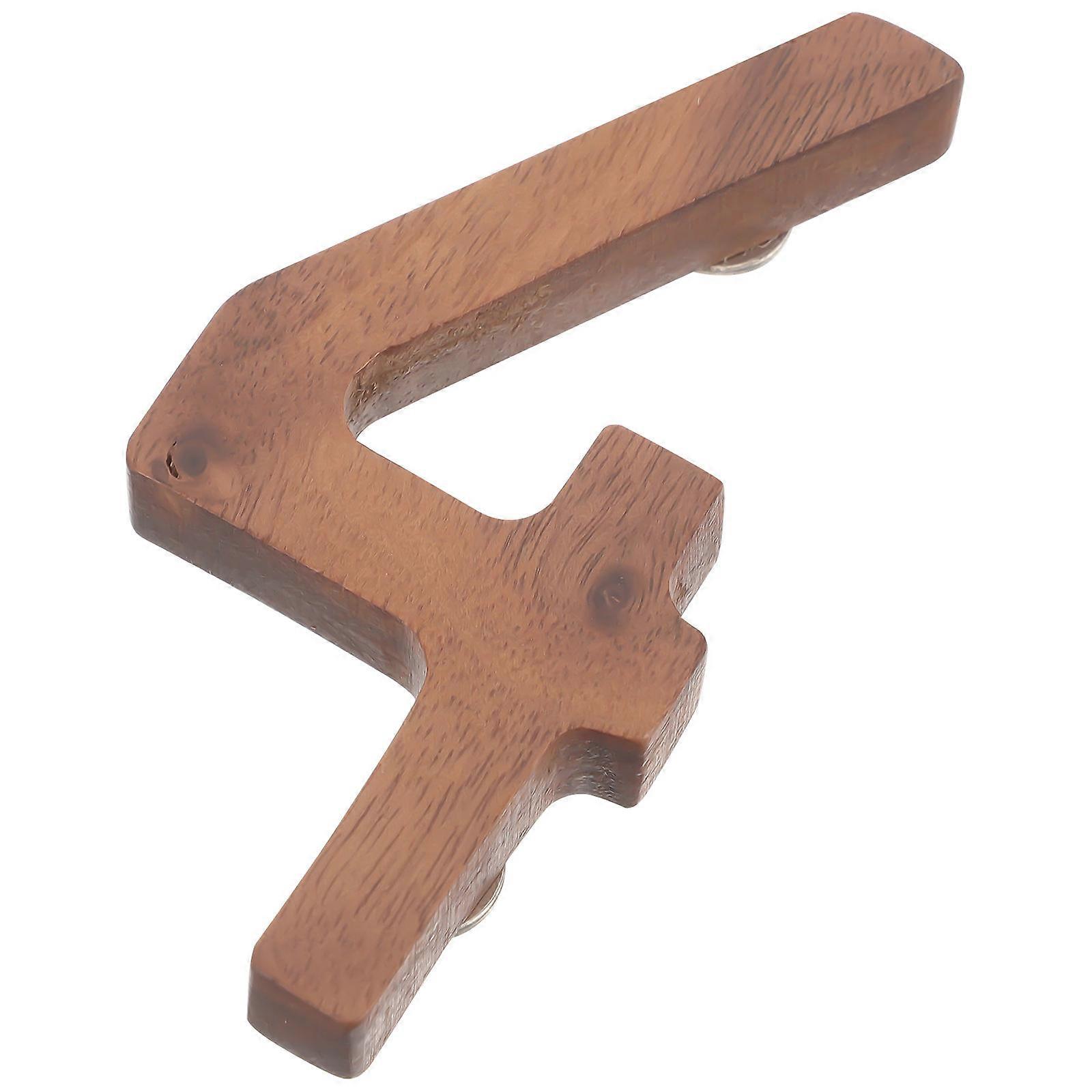 Wood House with 3D Solid Design for Exterior Decor Light Brown Large Size