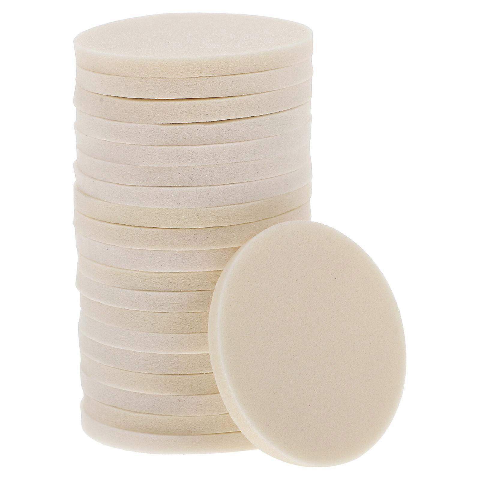 Stamp Pads 20Pcs White Sponge Mats Practical DIY Seal Materials For Artists 4.5X4.5Cm Ideal For Scrapbooking