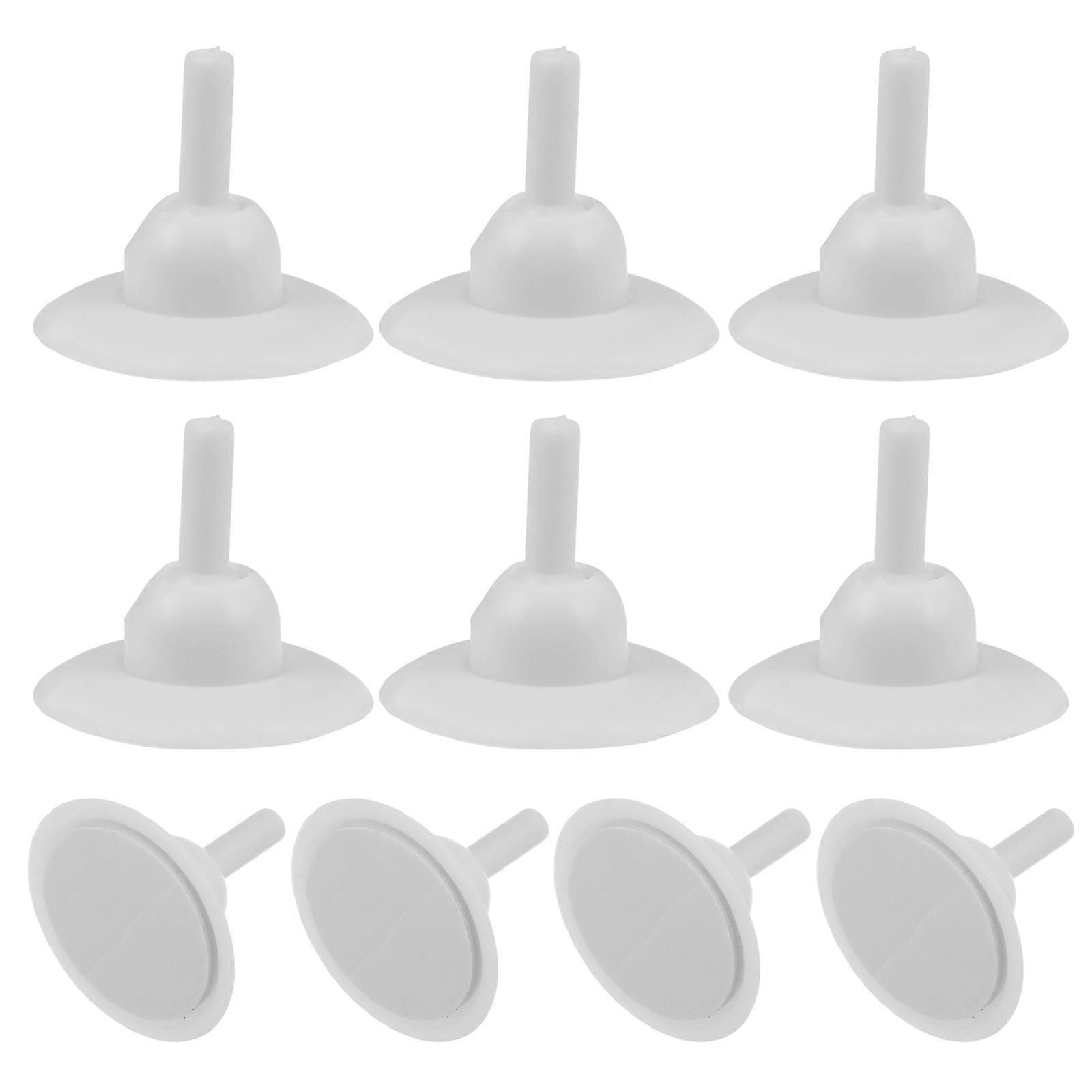 White Plastic Dashboard Swing Head Toy with 10pcs Universal Spring Base for Car Model DIY Craft
