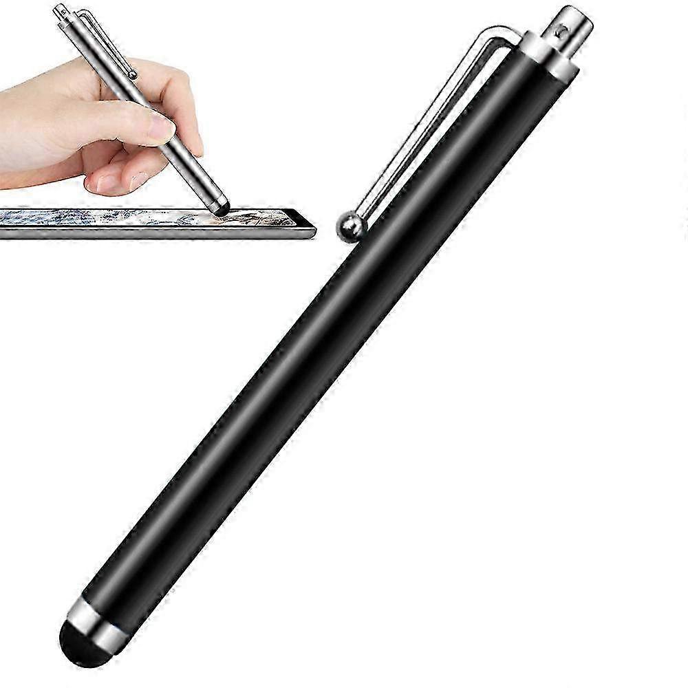 2 Pack 2-in-1 Touchscreen Stylus & Rubber Pen for All Smartphones and Tablets - Black Universal Stylus Set