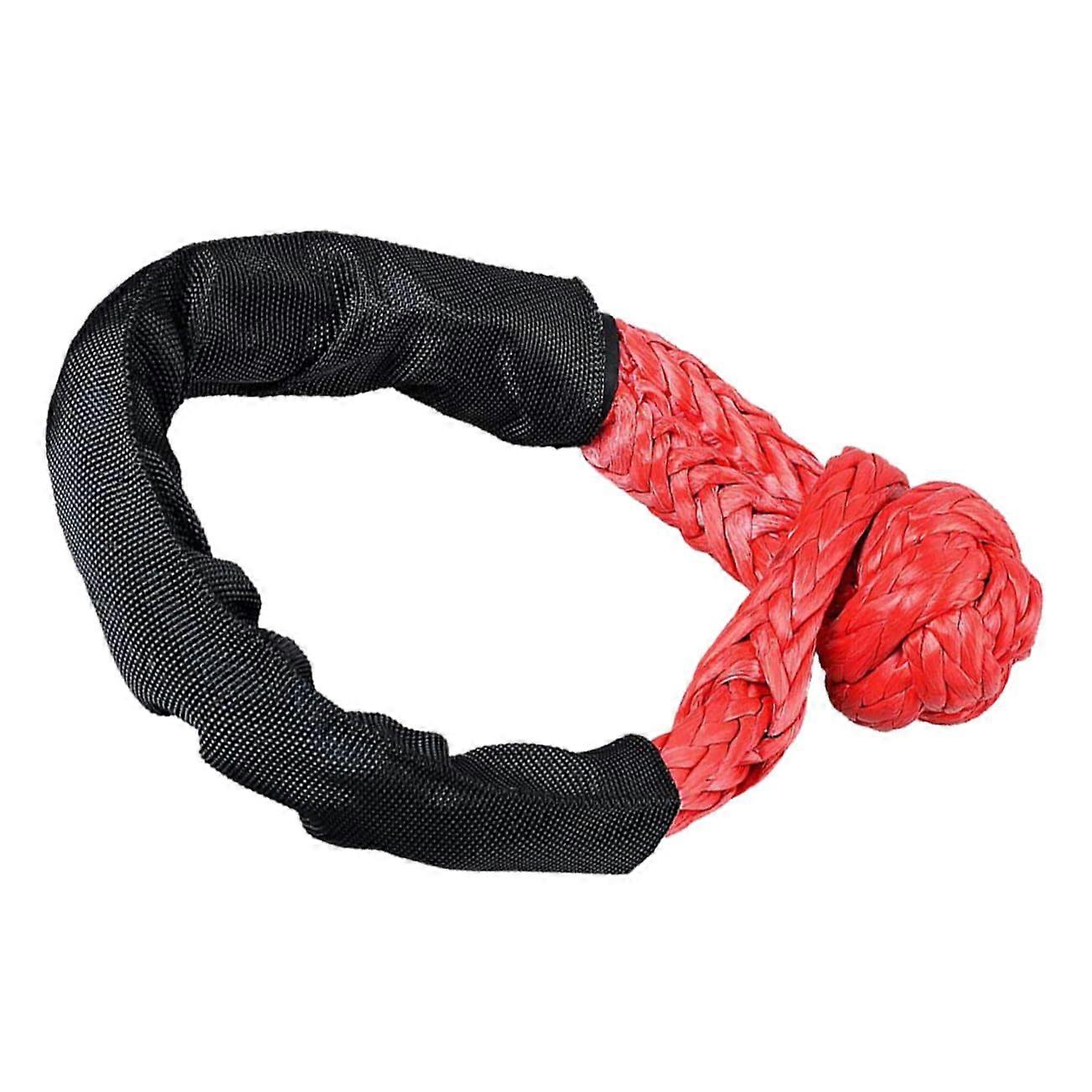 Soft Tow Rope for Off-Road Vehicles, Durable PE Material, Weather-Resistant for Salvage with Soft Release Hook 20ft