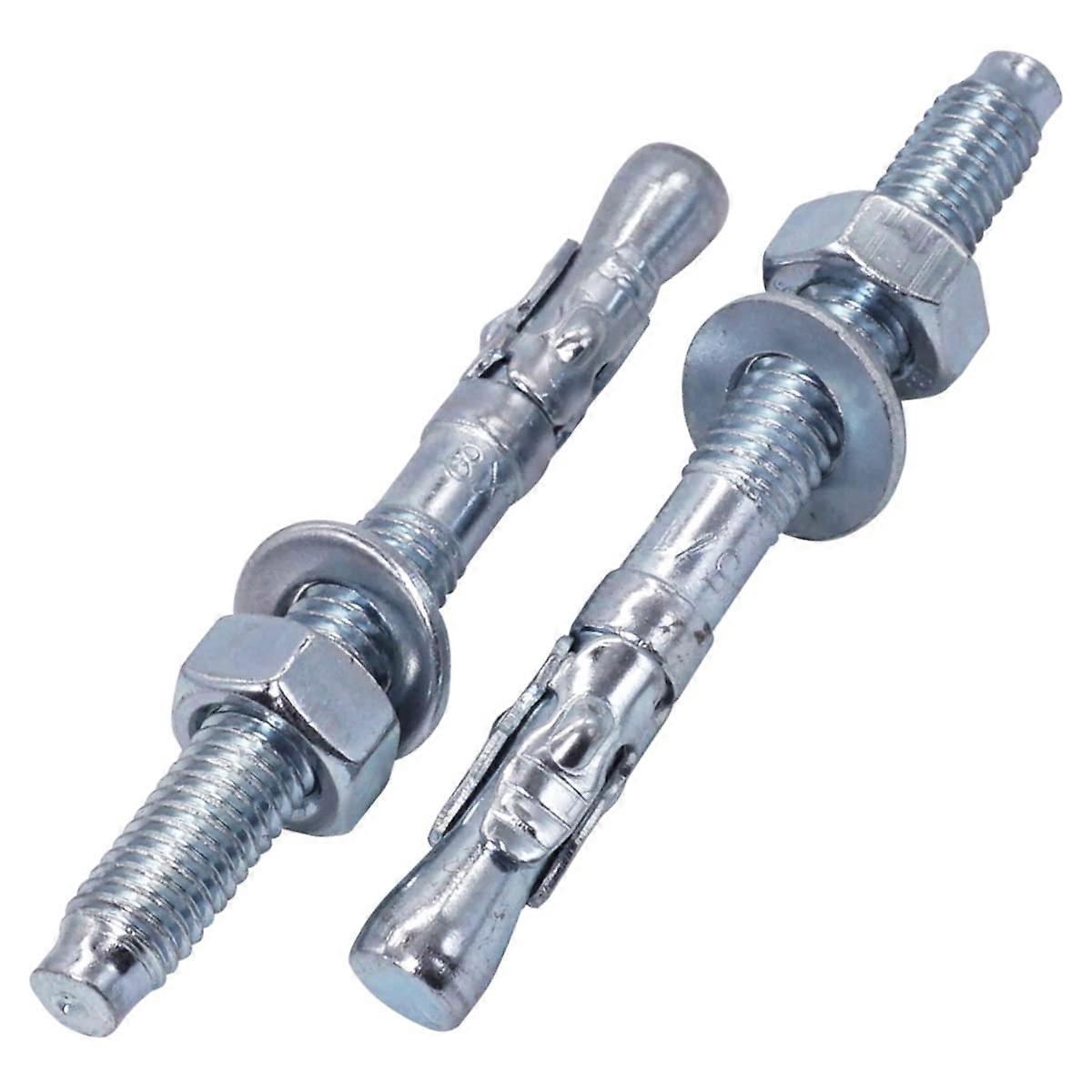 Pack of 10 Wedge Anchors M8 x 75 mm, Metal Dowels, Bolt Anchors, Masonry Fixing, Concrete Expansion Anchor