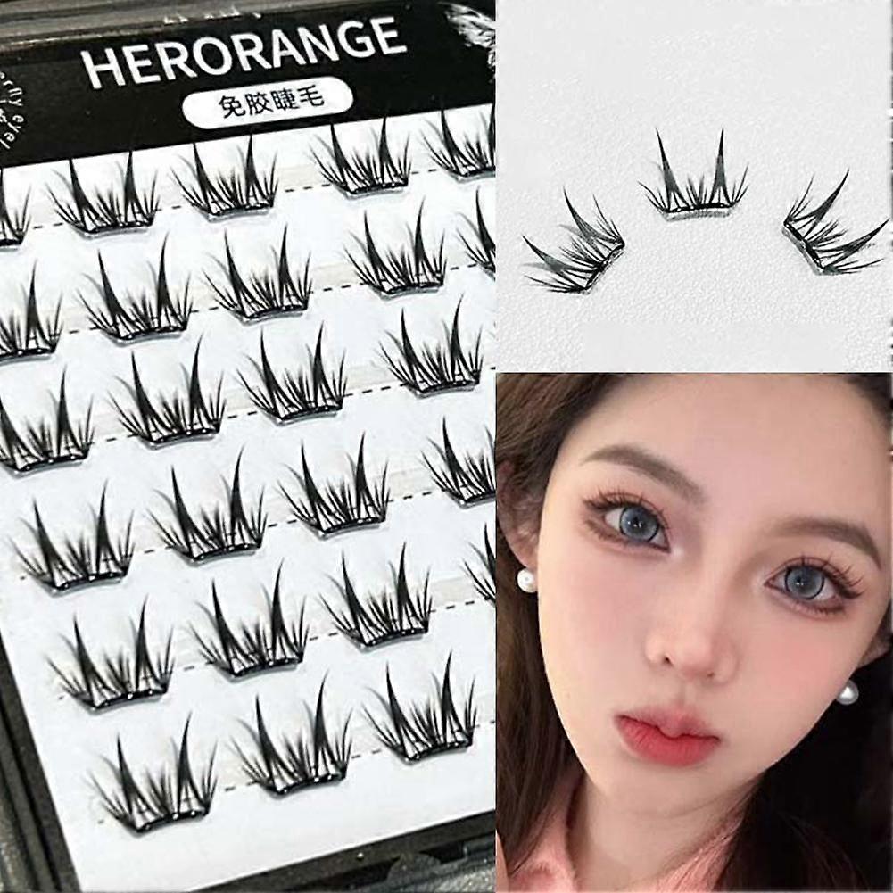 Small Thin Glue False Eyelashes Segmentation Nature Perfect For Daily Makeup Or