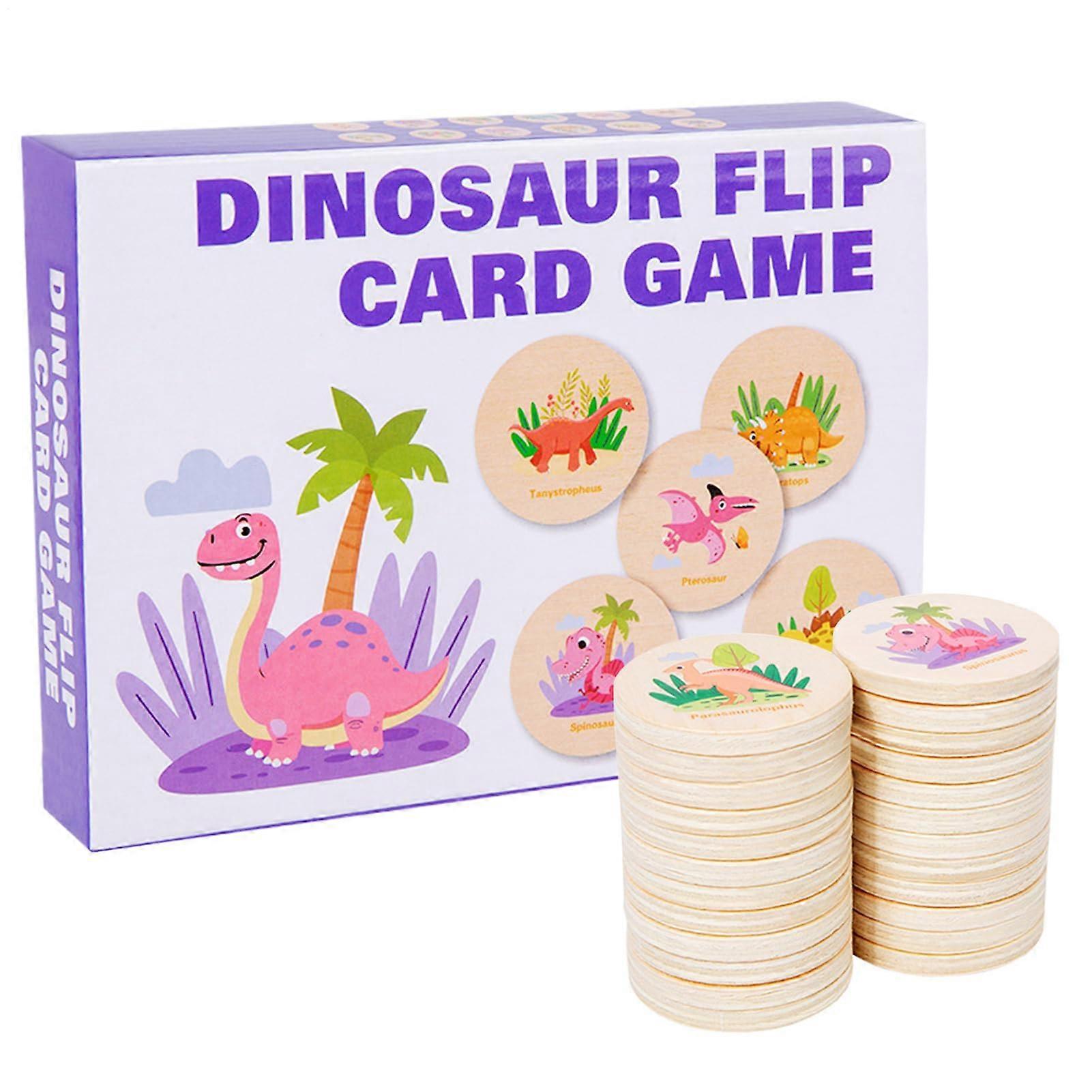 Memory Game for Kids: Dinosaur Pattern Educational Play Set for 3