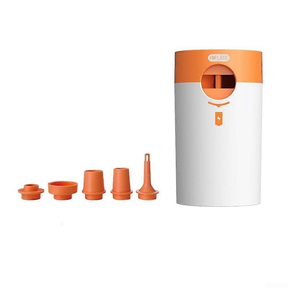 Portable Electric Pump For Quick Inflation Of Inflatable Items With Multi Nozzle Attachments For Outdoor Activities