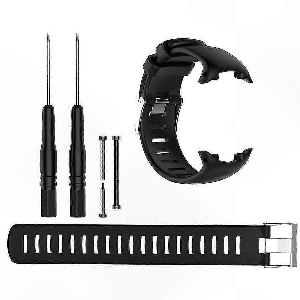 Silicone Wrist Band for Diving Watches with Tools, Adjustable Replacement Strap for Suunto Models