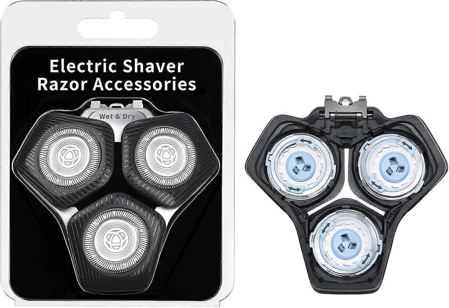 For SH71/50 Shaving heads Compatible with Philips Shaver Series S5000, S7000, SH60/70 and SH71/50, without base (black)
