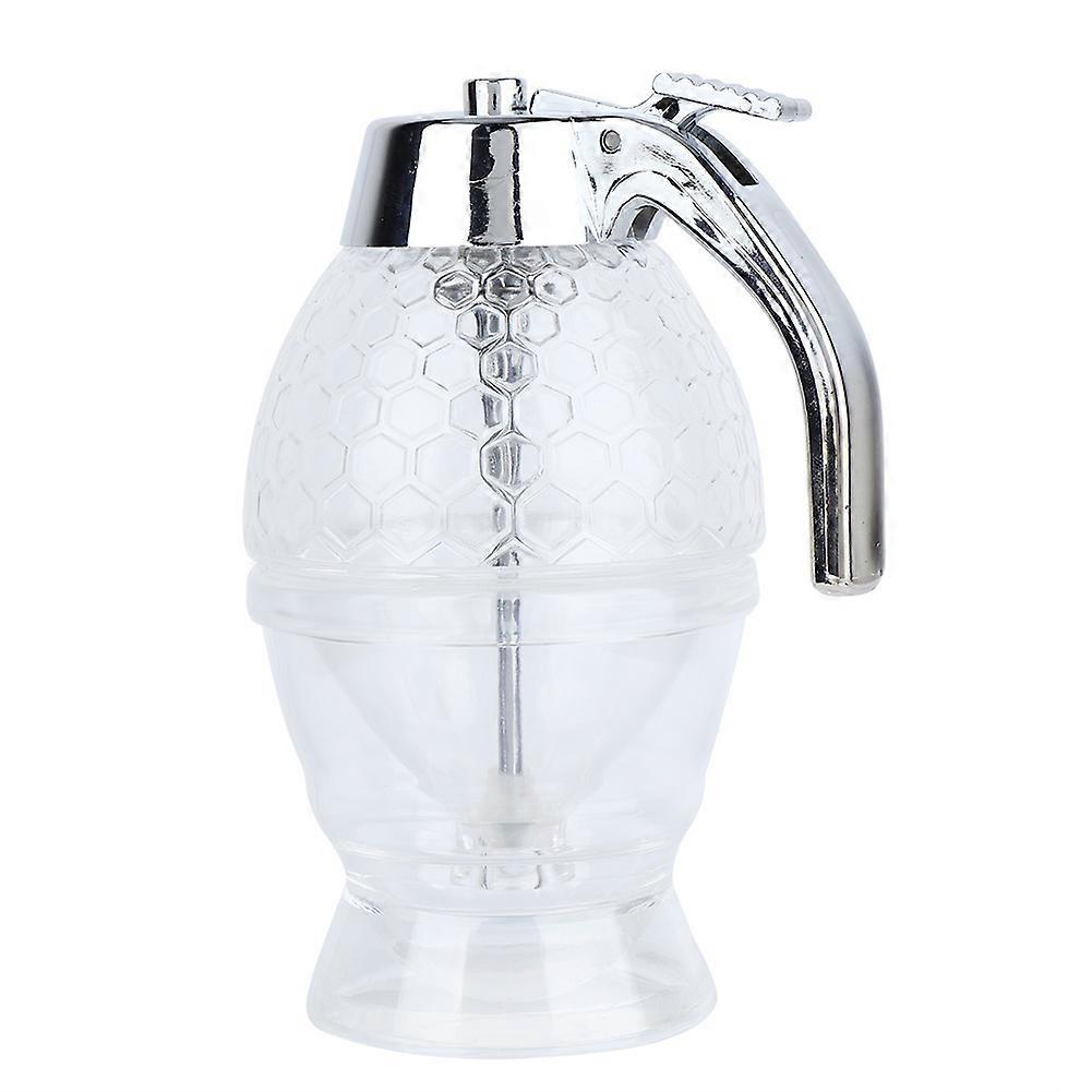 Honey Syrup Drip Dispenser Clear Beehive Shaped Jar Squeeze Container Kitchen Tool
