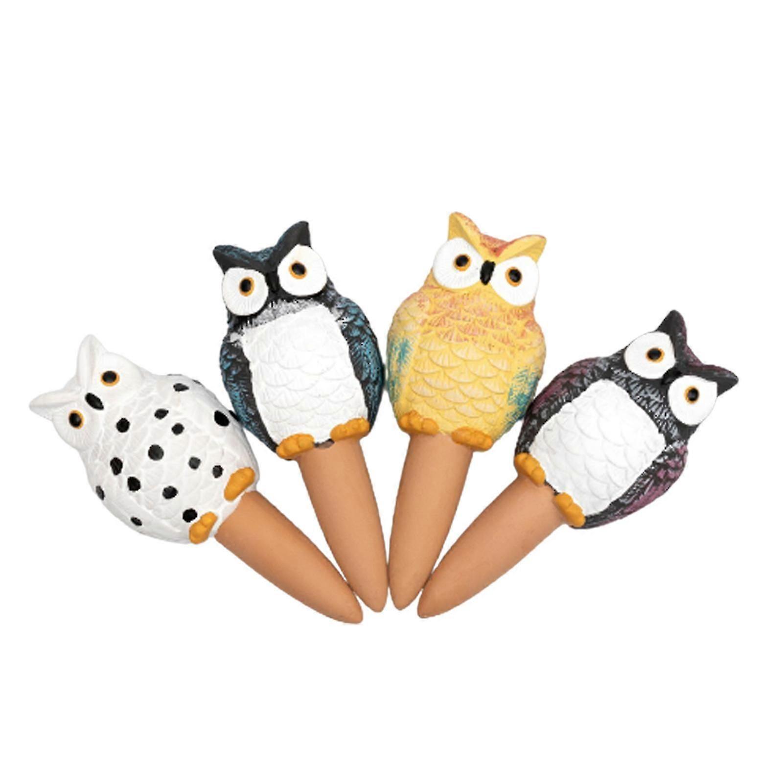 4Pcs Large Owl Automatic Plant Dripper Portable Watering Equipment for Home