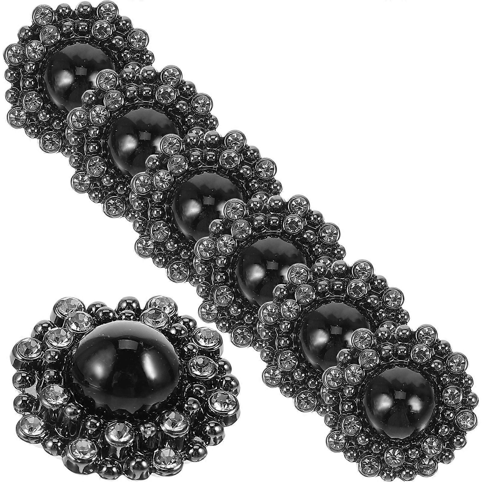 10pcs Round Rhinestone Embellishment Buttons for DIY Crafts, Sewing, Knitting and Clothing Decoration – Stylish & Elegant Design