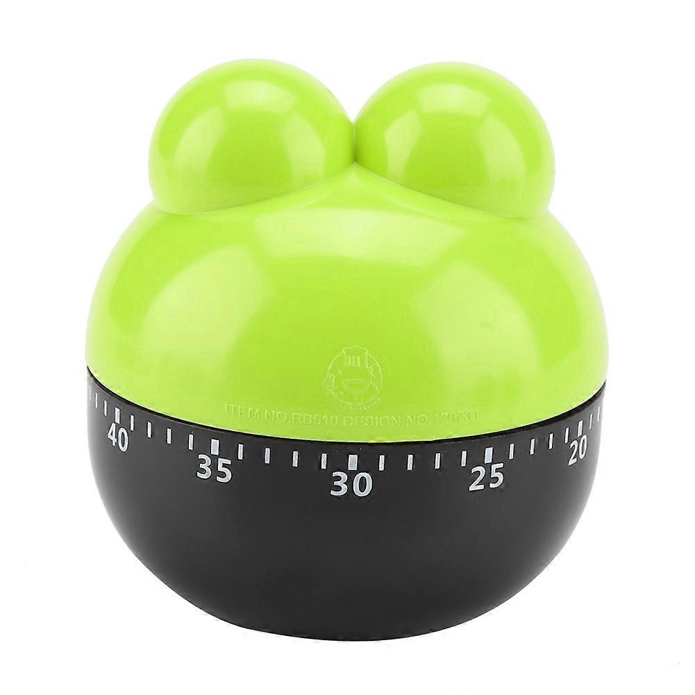 Cartoon Animal Shape Mechanical Kitchen Timer 6.5x7cm Green