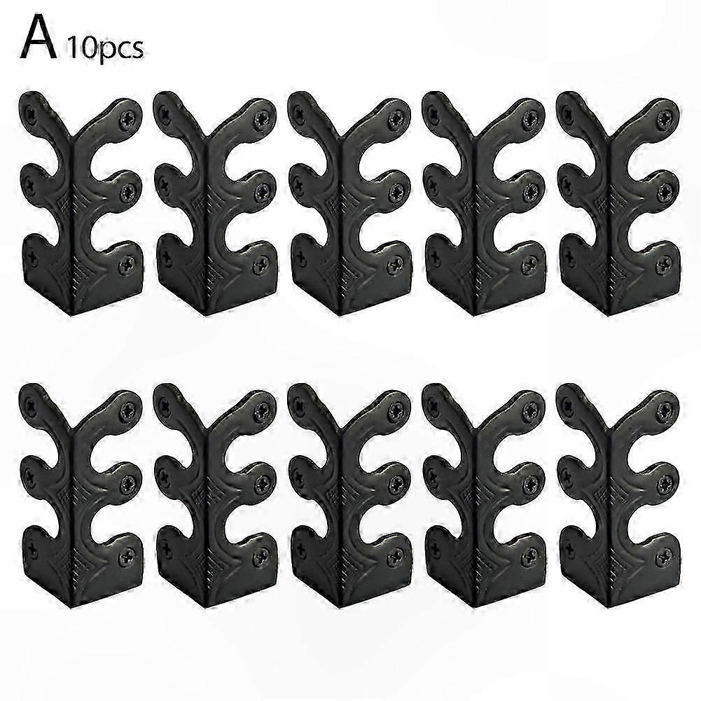 10 Pack Corner Protectors for Skirting Boards, Durable Brass Kickboard Guards