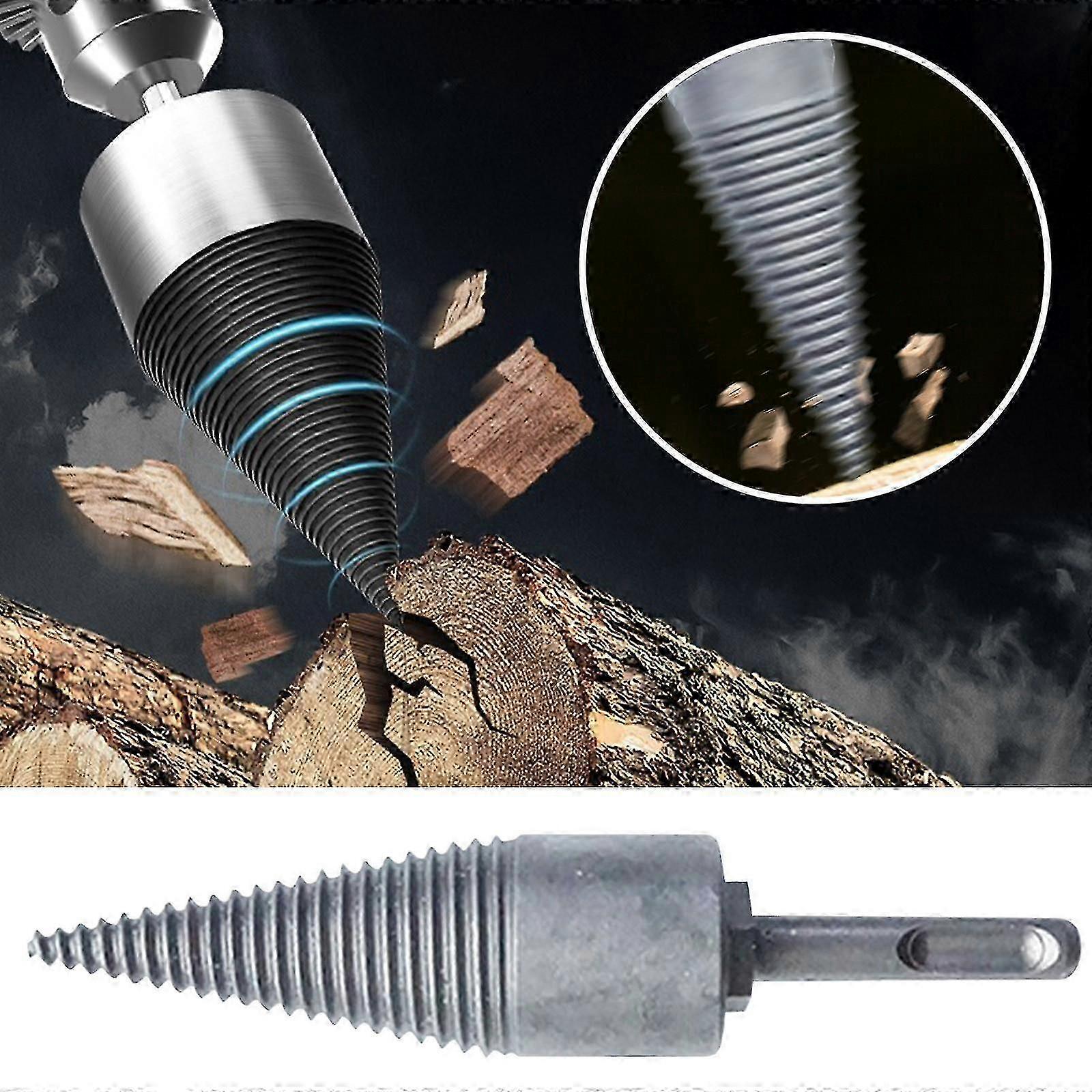 Firewood Machine Drill Wood Reamer Punch Bit Fit For Split Wood Co...