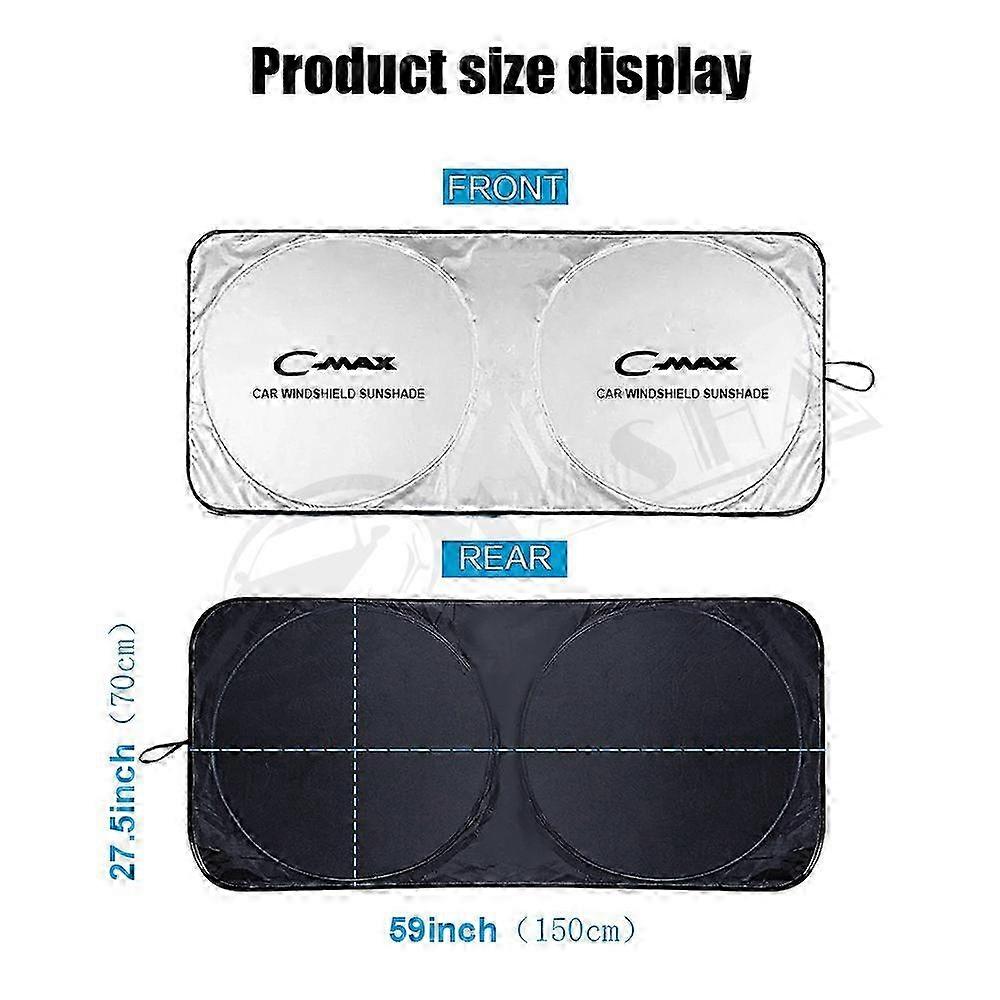 Car Front Windshield Sunshade For Ford C-MAX C MAX CMAX 1 2 2003 20...